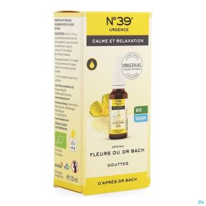 Fleurs de bach bio n39 urgence    gutt 20ml