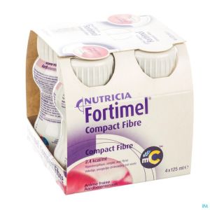 Fortimel Compact Fibre Fraise 4x125ml