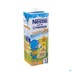 Nestle Lait Croissance Cereales Tetra 1l 1+