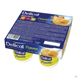 Delical Nutra Pote Pomme Pomme 4x125g