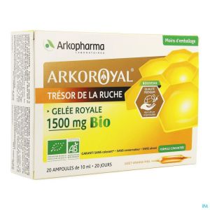 Arkoroyal gelee royale bio 1500mg    amp 20x10ml