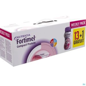 Fortimel Compact Protein Week Pack Fraise 14x125ml