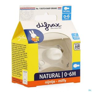 Difrax Sucette Natural 0-6 Miffy