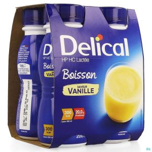Delical Boisson Lactee Hp-hc Vanille 4x200ml