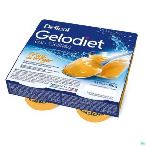 Gelodiet Eau Gel. Sucree Fruits Verger Pot 4x120g