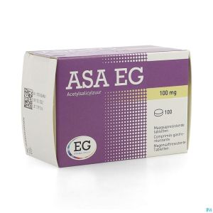 Asa 100 EG Comp Gastroresist. 100X100Mg Blist.