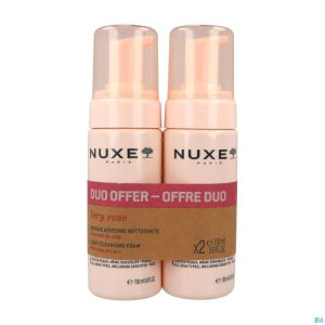 Nuxe Very Rose Duo Mousse Nettoyante 2x150ml