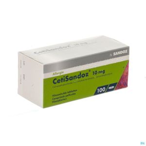 Cetisandoz 10 mg comp pell 100 x 10 mg