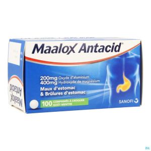 Maalox antacid 200/400 comp 100