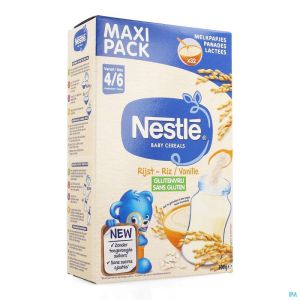 Nestle Baby Cereals Riz Vanille S/gluten 500g