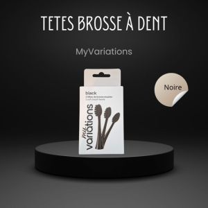 Myvariations Tetes Brosse Onyx Black Pack 3