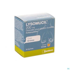 Lysomucil 200 gran sach 30 x 200 mg