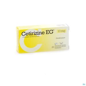 Cetirizine eg comp  20 x 10 mg