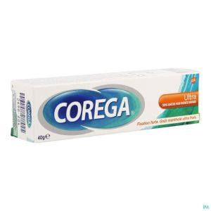 Corega ultra creme adhesive s/zinc tube 40g