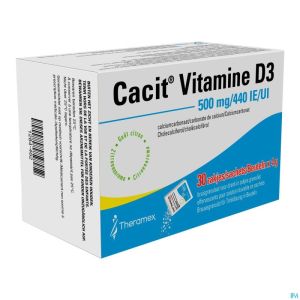 Cacit Vit. D3 500mg/440iu Gran Efferv. Sach 30