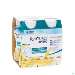 Resource Hp Hc Vanille Bouteille 4x200ml