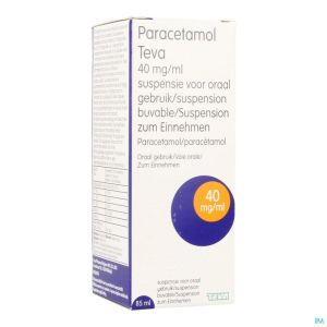 Paracetamol teva 40mg/ml susp buvable  85ml