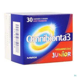 Omnibionta-3 junior framboise comp a croquer 30