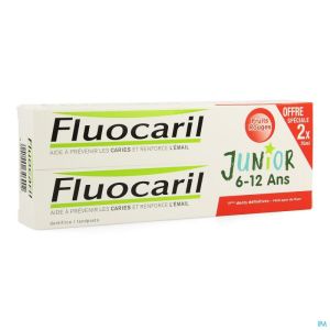 Duo Fluocaril Junior Fruits Rouges 2x75ml