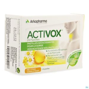 Activox adouccissant gorge miel citron    past  24