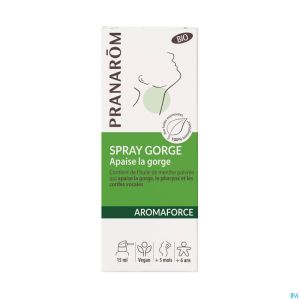 Pranarom Aromaforce Bio Spray Gorge Apaisant 15ml