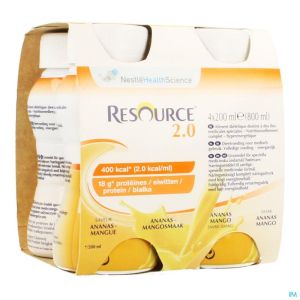 Resource 2.0 Ananas-mangue 4x200ml 12314415