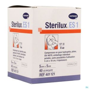 Sterilux es1 cp ster  8pl  5,0x 5,0cm   40 4011219