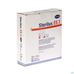 Sterilux es3 cp ster  8pl  7,5x 7,5cm   20 4011239