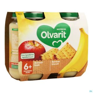 Olvarit Banane Biscuit 2x200g 6m52