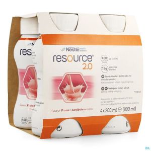 Resource 2.0 Fraise 4x200ml 12100544