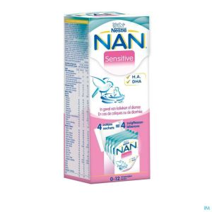 Nan sensitive lait poudre   4x26,2g