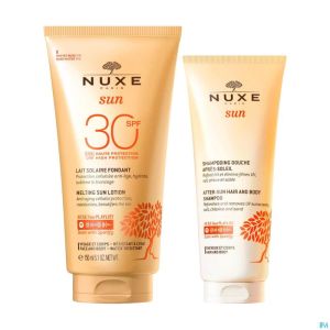 Nuxe Sun Duo Lait Solaire Fond.spf30 150ml+sh Free