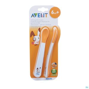 Philips Avent Cuillere Embout Souple +6m 2 SCF710/00