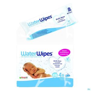 WaterWipes Lingettes Bébé Economy Pack 4x60