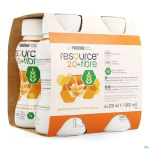 Resource 2.0 Fibre Abricot 4x200ml 12100729