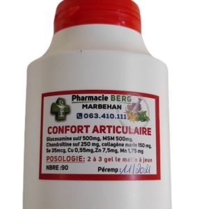 Pharmacie Berg Gélules confort articulaire 180 gélules