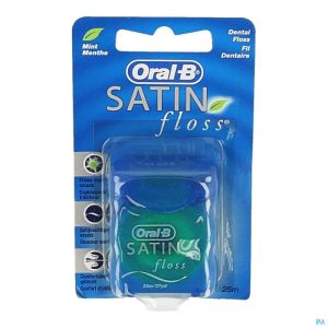 Oral B Floss Satin Tape Mint Waxed 25m