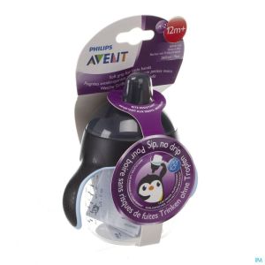 Philips Avent Gobelet Anti Fuite Pinguin Noir 260ml SCF753/03