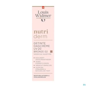 Widmer Nutrid Cr Jour Teint Uv20 Bronz02 Parf30ml