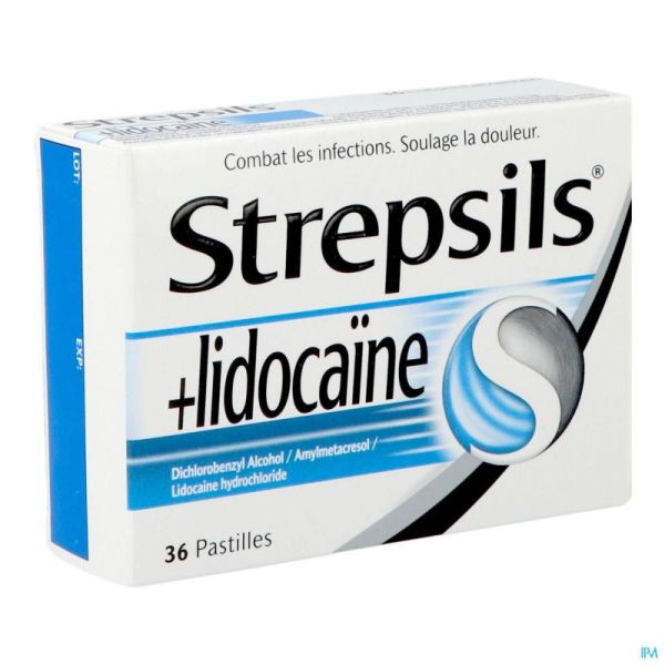 Strepsils + lidocaine past 36