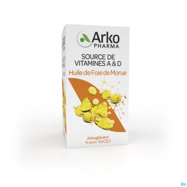 Arkogelules huile foie morue    60