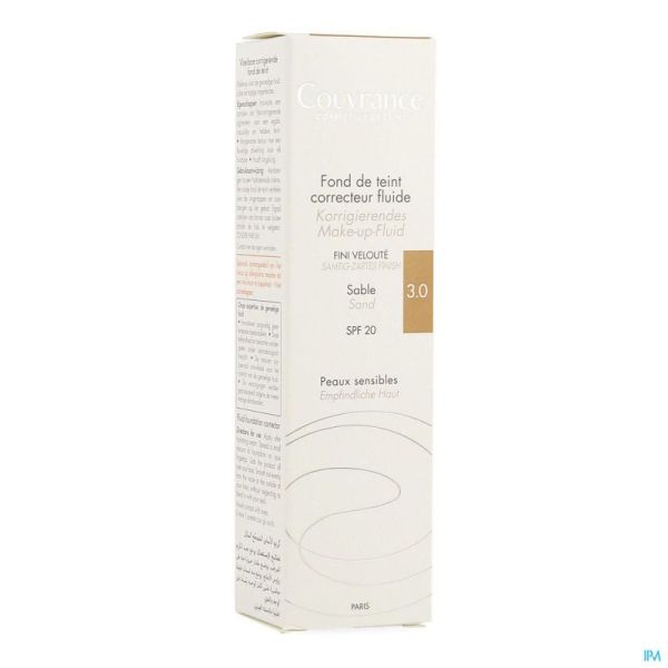 Avene Couvrance Fdt Correct. Fluide 3 Sable 30ml