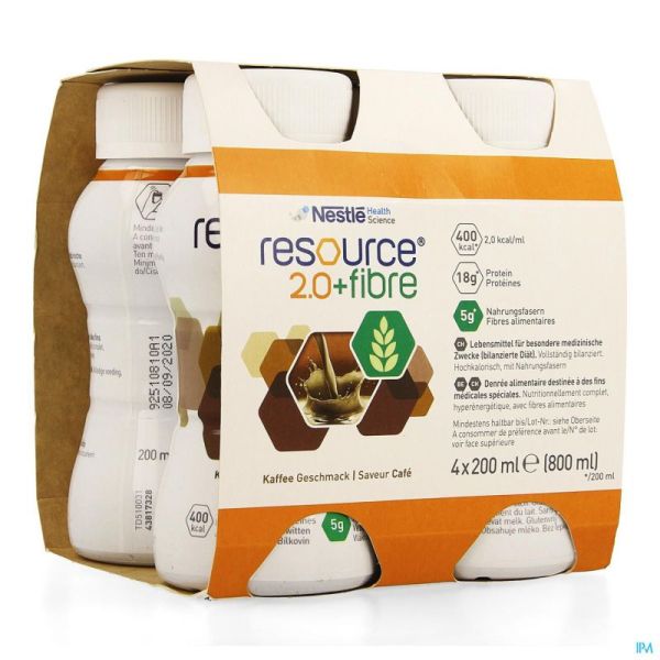 Resource 2.0 Fibre Cafe 4x200ml 12100790