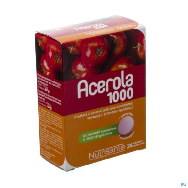 Acerola 1000mg Comp Croq 24