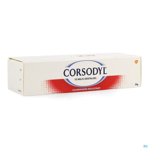 Corsodyl 10mg/g gel dentaire tube  50g