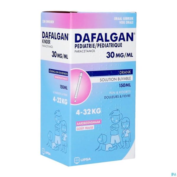 Dafalgan pediatrie 30mg/ml sol buv. 150ml