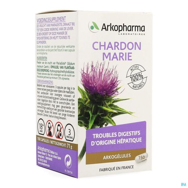 Arkogelules chardon marie vegetal 150