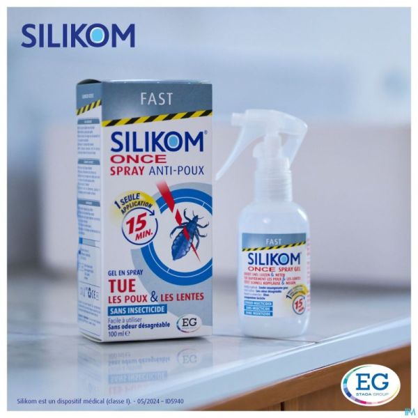 Silikom once spray gel a/pouce    100ml