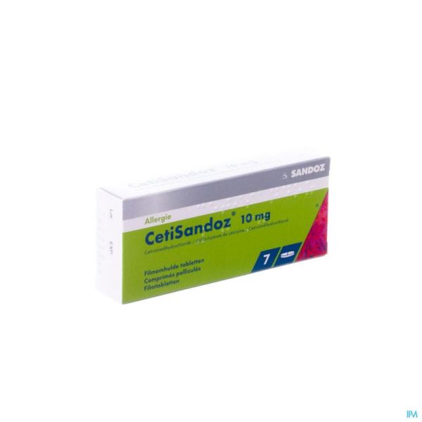 Cetisandoz sandoz comp  7 x 10 mg