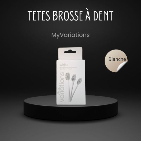 Myvariations Tetes Brosse Ivory White Pack 3